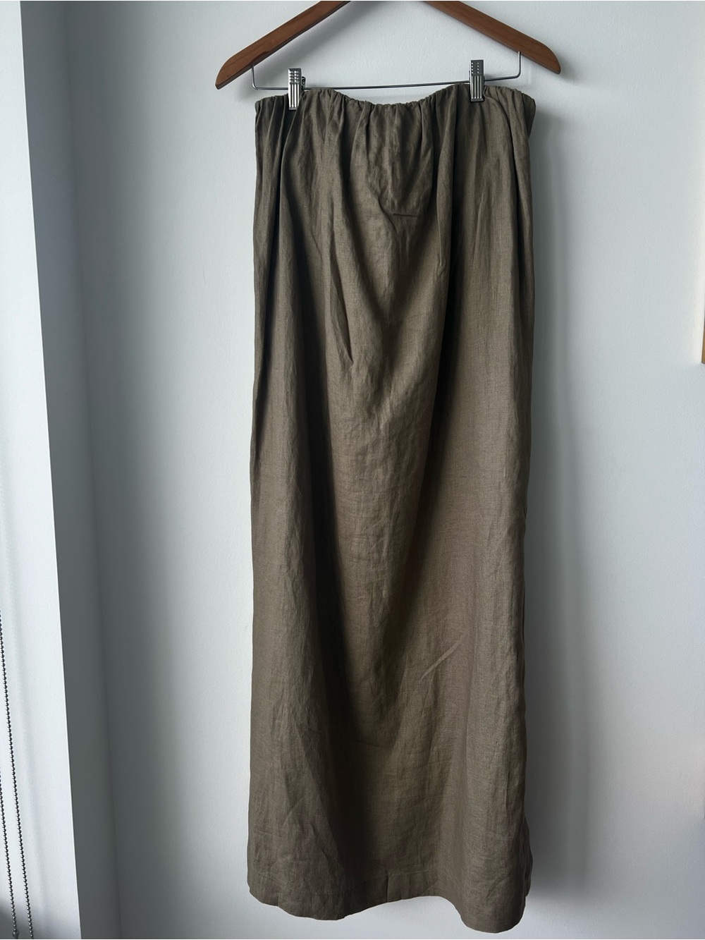 Babaton Olive Maxi Dress in Deep Olive - Picture 3 of 5